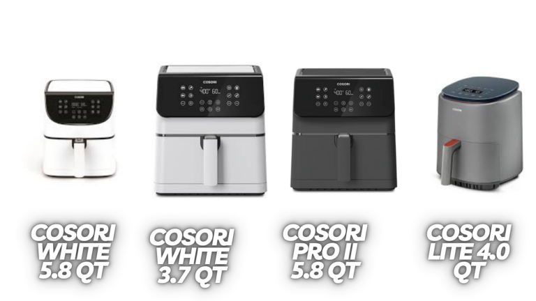 Cosori White Air Fryer Range Comparison Guide